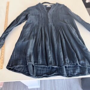 CP Shades Navy Pleated Mini Dress free people collab
